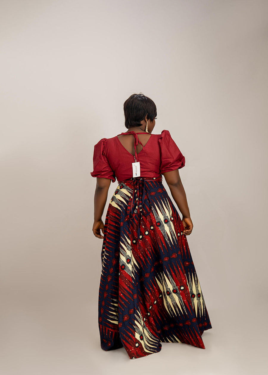 Long Maxi African Print Dress: Elegant and Vibrant Style